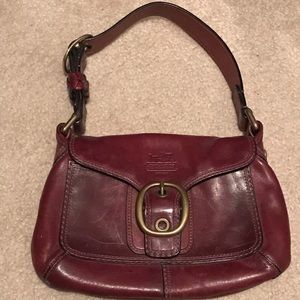 Coach Burgundy Bleeker Leather Purse